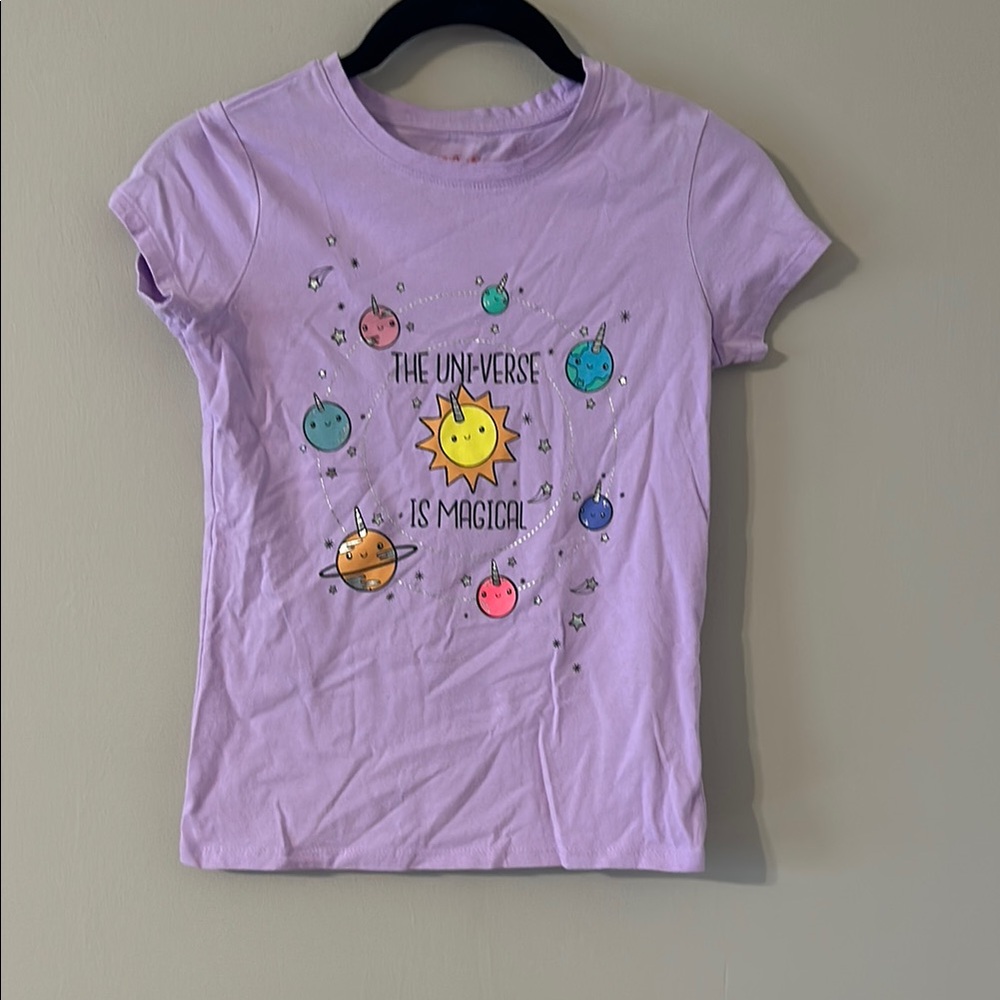 Purple Kids Shirt - The Universe is Magical